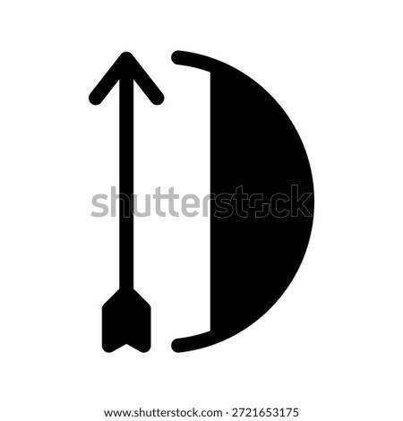 Archery Icon Vector Symbol Design Illustration