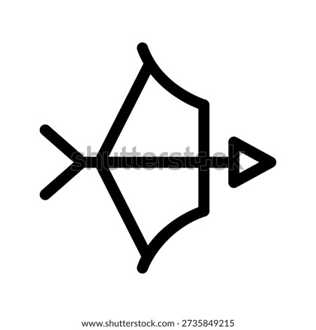 Archery Icon Vector Symbol Design Illustration