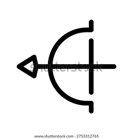 Archery Icon Vector Symbol Design Illustration
