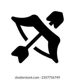 icono de tiro con arco. icono vector para tu sitio web, móvil, presentación y diseño de logotipo.