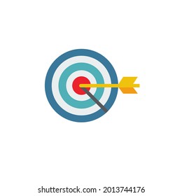 Archery illustration flat design style