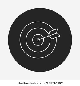Archery line icon