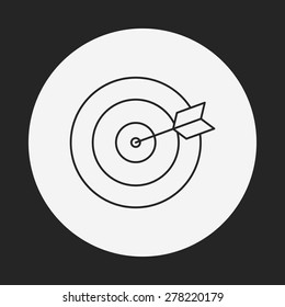 Archery line icon