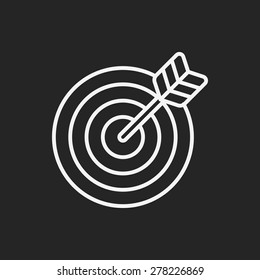 Archery line icon