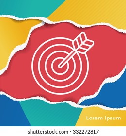 Archery line icon