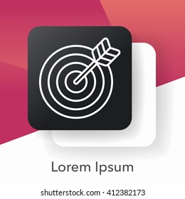 Archery line icon