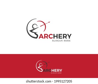 archery logo creative line simple sign symbol