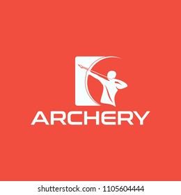 Archery Logo Design Template