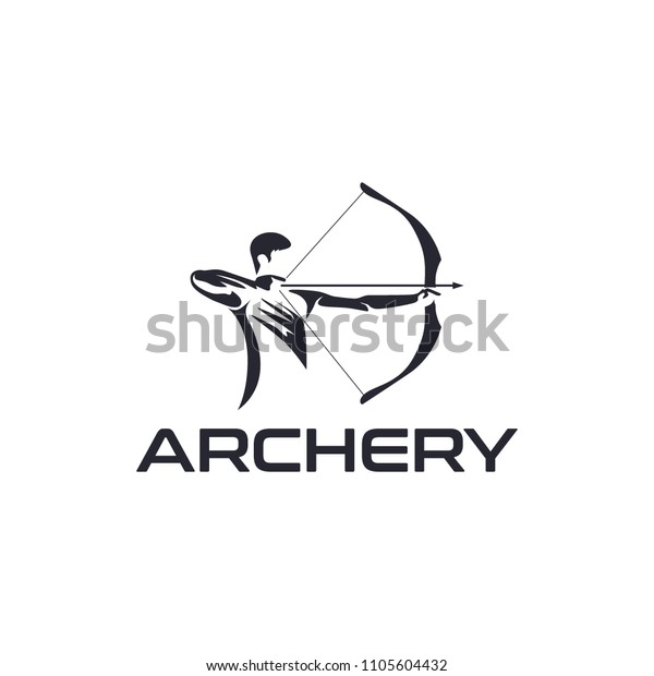 Archery Logo Design Template Stock Vector (Royalty Free) 1105604432