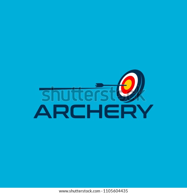 Archery Logo Design Template Stock Vector (Royalty Free) 1105604435