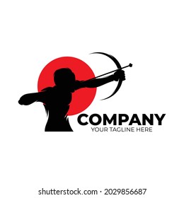 Archery logo design template inspiration