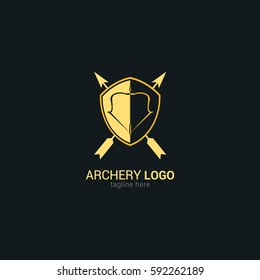 Archery Logo Design Template. Vector Illustration