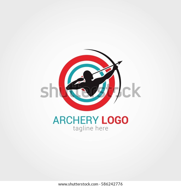 Archery Logo Design Template Vector Illustration Stock Vector (Royalty ...