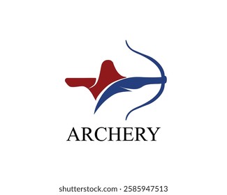 Archery Logo Design Vector Abstract