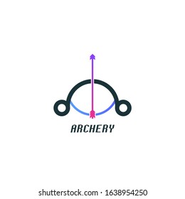 Archery Logo Design Vector Template