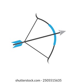 Plantilla de Ilustración vectorial de icono de logotipo de tiro con arco