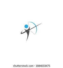 Archery logo icon vector ilustration template