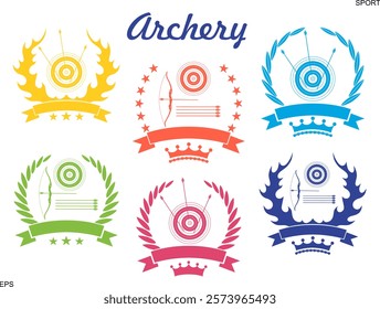 Archery logo. Isolated Archery on white background