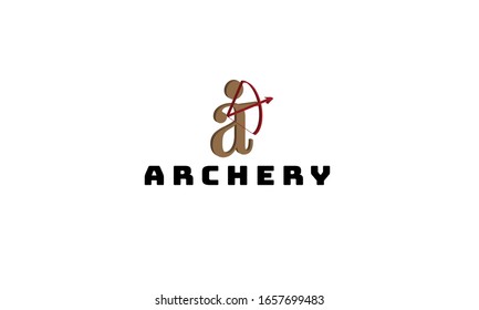 archery logo. logo is made of the letter A