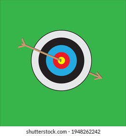archery logo on the target board