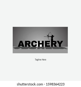 Archery logo template design is suitable for archery clubs and others