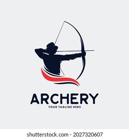 Archery Logo Template Design Vector