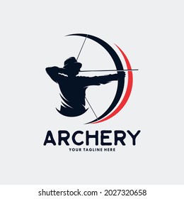 Archery Logo Template Design Vector