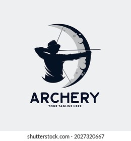 Archery Logo Template Design Vector