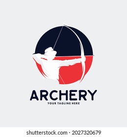 Archery Logo Template Design Vector