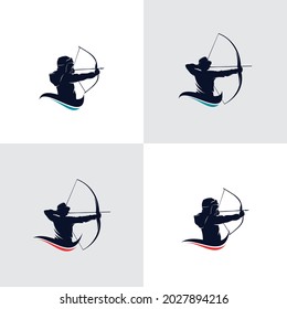 Archery Logo Template Design Vector