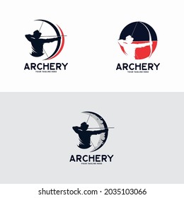 Archery Logo Template Design Vector