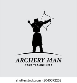Archery Logo Template Design Vector