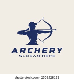 Archery Logo Template Design Vector