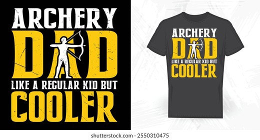 Archery Lover Vintage Father's Day Archery T-shirt Design