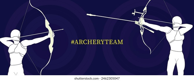 Iconos de hombre de tiro con arco con dos formas diferentes.
