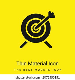 Archery minimal bright yellow material icon