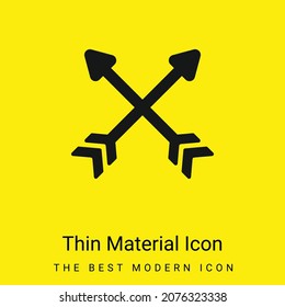 Archery minimal bright yellow material icon