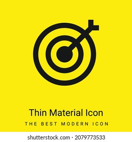 Archery minimal bright yellow material icon