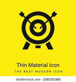 Archery minimal bright yellow material icon
