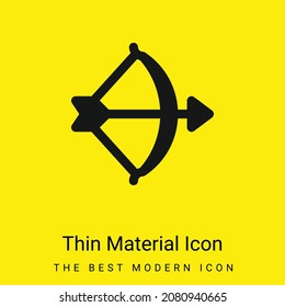 Archery minimal bright yellow material icon