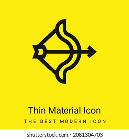 Icono mínimo de material amarillo brillante