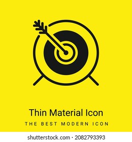 Archery minimal bright yellow material icon