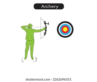 Archery Minimal Vector Illustration can Be used as Icon 