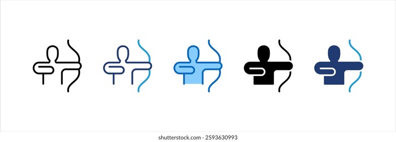 Archery Multi Style Icon Set