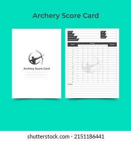 Archery Score Log Book KDP Interior. newborn printable tracker, planner, notebook, mood diary
