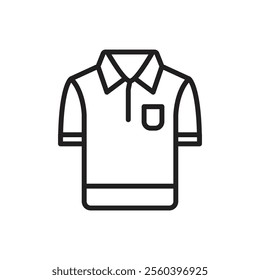 Archery Shirt Outline Icon Vetor Illustration