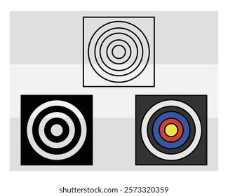 Archery, Archery Silhouette, Sports, Archery Game, Archery Arrow, Arrow, Target, vector, Clipart, Silhouette, Target Board, 