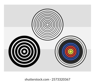 Archery, Archery Silhouette, Sports, Archery Game, Archery Arrow, Arrow, Target, vector, Clipart, Silhouette, Target Board, 