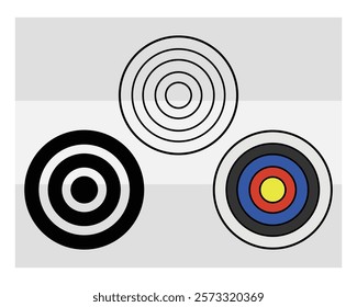 Archery, Archery Silhouette, Sports, Archery Game, Archery Arrow, Arrow, Target, vector, Clipart, Silhouette, Target Board, 