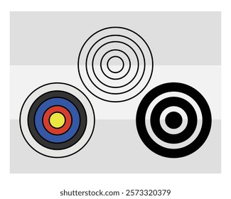 Archery, Archery Silhouette, Sports, Archery Game, Archery Arrow, Arrow, Target, vector, Clipart, Silhouette, Target Board, 